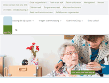 Tablet Screenshot of evitazorg.nl